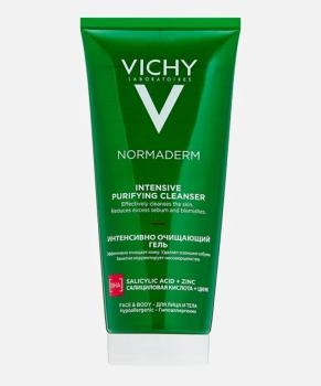 VICHY Гель интенсивно очищающий для лица и тела Normaderm, 200мл