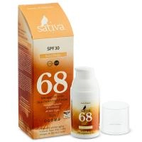 Sativa Крем «невидимый» минеральный солнцезащитный №68 Sand Beige SPF 30, 30мл