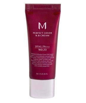 MISSHA BB-крем M Perfect Cover BB Cream SPF42/PA+++, 23 тон (Natural Beige), 20мл