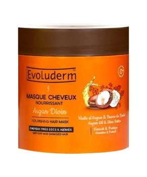 Evoluderm Питательная маска для волос с аргановым маслом и маслом Ши, 500мл