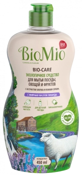 BioMio Средство для мытья посуды экологичное "Лаванда", 450мл