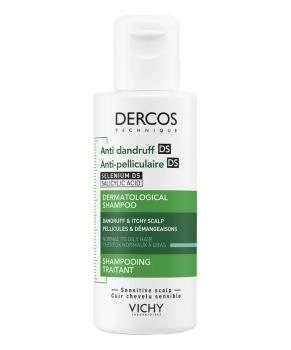 VICHY Шампунь-уход интенсивный для нормальных и жирных волос Против перхоти, 75мл