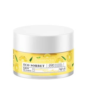 Bielenda Крем для лица увлажняющий с эффектом осветления ECO SORBET Pineapple, 50мл