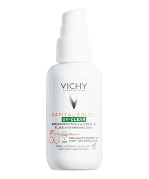 VICHY Флюид для лица солнцезащитный против несовершенств SPF 50+, Capital Soleil, 40мл