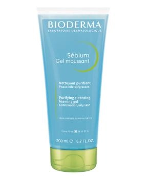 Bioderma Гель для ежедневного очищения жирной и комбинированной кожи лица, 200мл