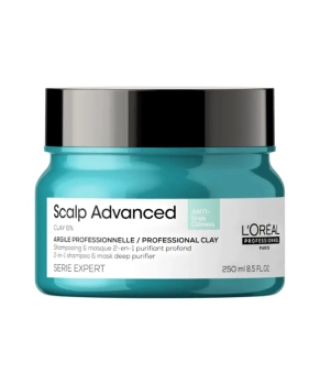 L'Oreal Professionnel Шампунь-маска глубоко очищающий 2в1 для кожи головы склонной к жирности Scalp Advanced Serie Expert, 250мл