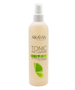 Aravia Professional Тоник для очищения и увлажнения кожи с мятой и ромашкой, 300мл
