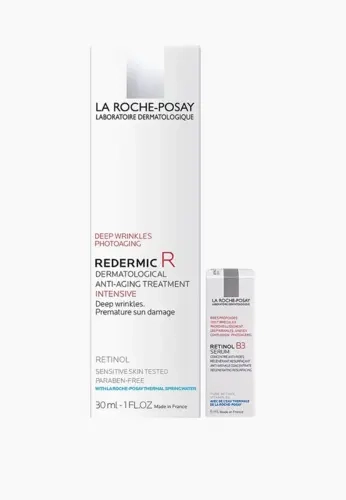 La Roche-Posay Набор La Roche-Posay (Гель-крем, сыворотка для лица) REDERMIC, 1уп