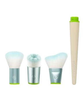 EcoTools Набор кистей для макияжа со сменными насадками Interchangeables, 4шт