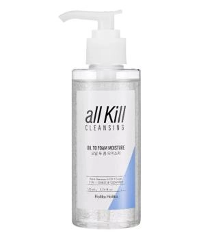 Holika Holika Очищающее гидрофильное масло-пенка All Kill Cleansing Oil To Foam Moisture увлажняющее, 155мл