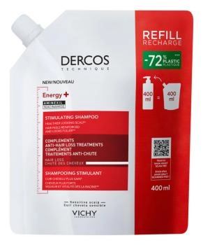 VICHY Vichy Шампунь против выпадения волос Dercos Energy+, 400 мл, 400мл