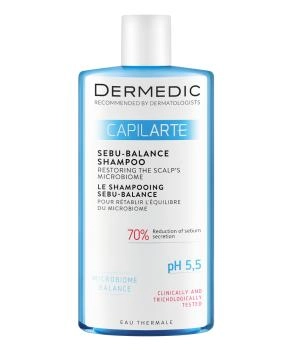 Dermedic Шампунь восстанавливающий микробиом кожи головы Sebu-balance CAPILARTE, 300мл
