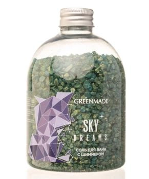 Greenmade Соль для ванн с шиммером SKY DREAMS, 500г