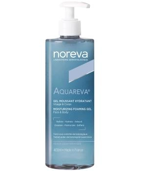 Noreva Гель очищающий увлажняющий для лица и тела Aquareva, 400мл