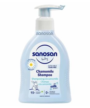 Sanosan Шампунь детския  для младенцев с ромашкой, 0 мес, 200мл