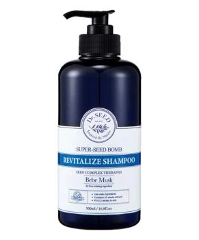 Dr.SEED Восстанавливающий шампунь для волос Super Seed Bomb Revitalize Shampoo Bebe Musk, 500мл