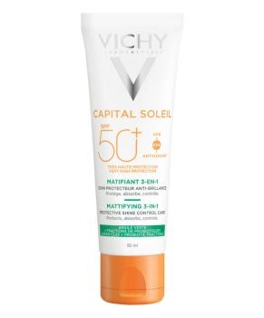 VICHY Солнцезащитный матирующий крем для проблемной кожи 3 в1 SPF 50, 50мл