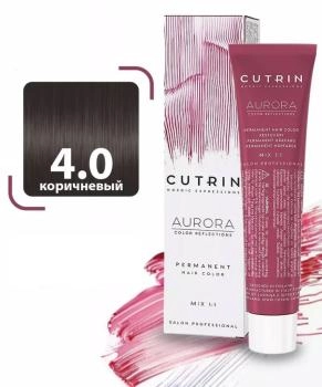 Cutrin Крем-краска для волос тон 4.0, 60мл