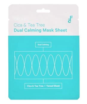 DR.F5 Успокаивающая тканевая маска двойного действия с центеллой и чайным деревом, 23г