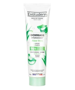 Evoluderm Увлажняющий скраб для лица с алоэ вера, 150г