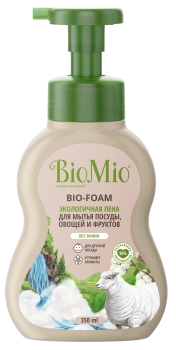 BioMio Пена для мытья посуды "Без запаха", 350мл
