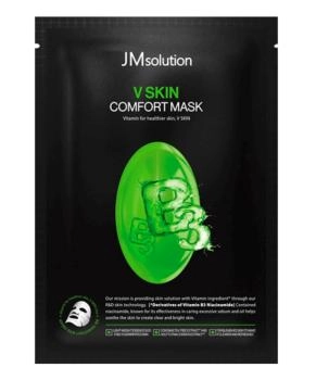 JM Solution Улучшающая тон кожи маска для лица с ниацинамидом V Skin Comfort Mask Vitamin B3, 30мл