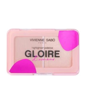 Vivienne Sabo Палетка хайлайтеров Gloire d'amour тон 02 персиковый, 6г