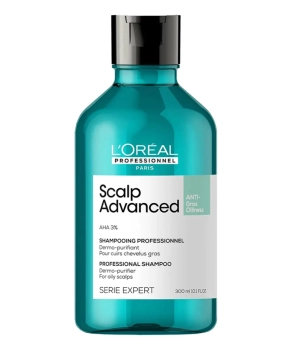 L'Oreal Professionnel Шампунь очищающий для волос склонных к жирности Scalp Advanced Serie Expert, 300мл