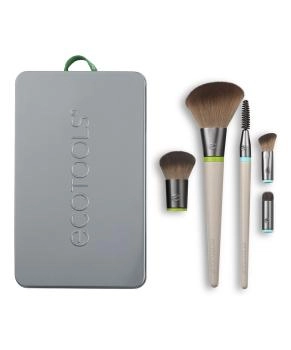 EcoTools Набор кистей для макияжа (5 сменных насадок и 2 ручки) Interchangeables, 7шт