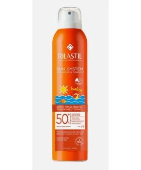 Rilastil Спрей солнцезащитный прозрачный для детей SPF 50+ SUN SYSTEM BABY, 200мл