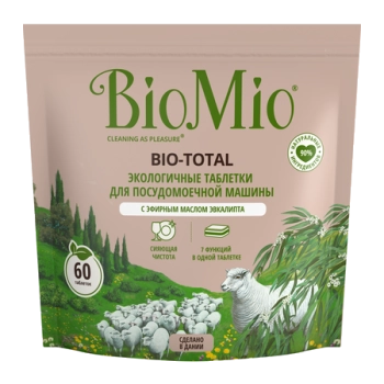 BioMio Таблетки для посудомоечной машины "С маслом эвкалипта"