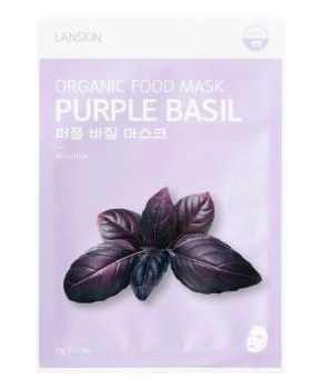 Lanskin  Тканевая маска для лица с базиликом, 21г