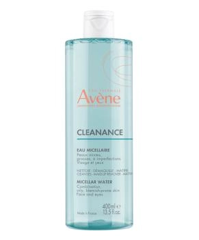 AVENE Мицеллярная вода для комбинированной и жирной кожи, склонной к акне  CLEANANCE, 400мл