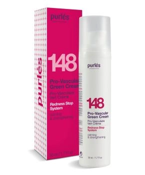 Purles Зеленый крем для кожи лица с куперозом 148, 50мл