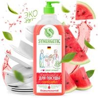 Synergetic Средство для мытья посуды, детских игрушек "Арбуз", 1000мл