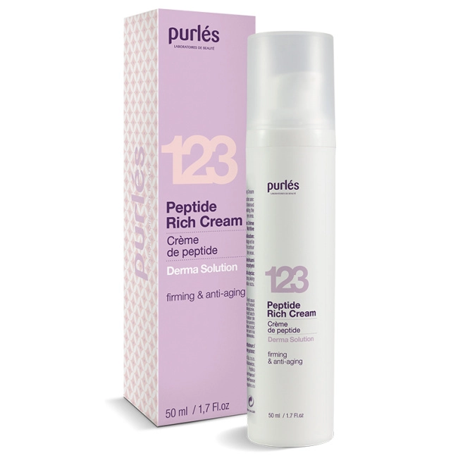Purles Питательный крем для лица с пептидами 123, 50мл