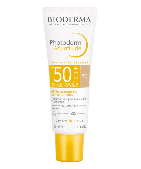 Bioderma Флюид солнцезащитный Photoderm Aquafluide SPF 50 +, тон Light, 40мл