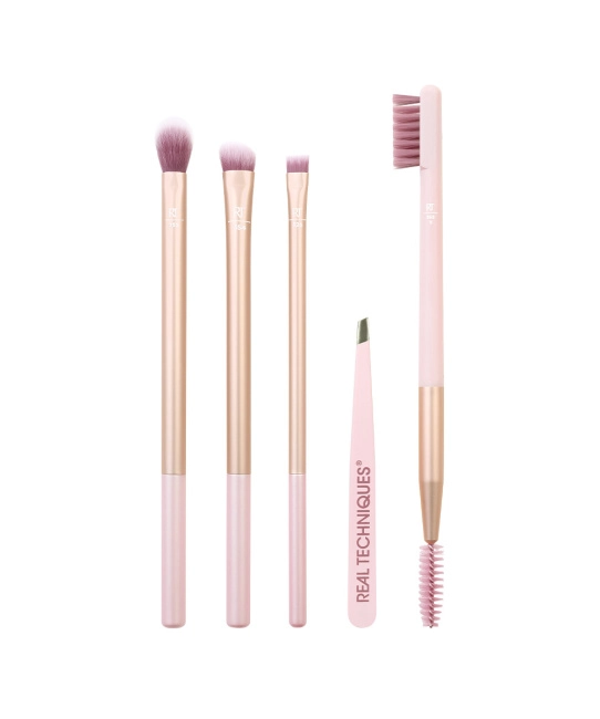 Real Techniques Набор кистей для макияжа глаз и бровей Naturally Beautiful, 5шт (1)