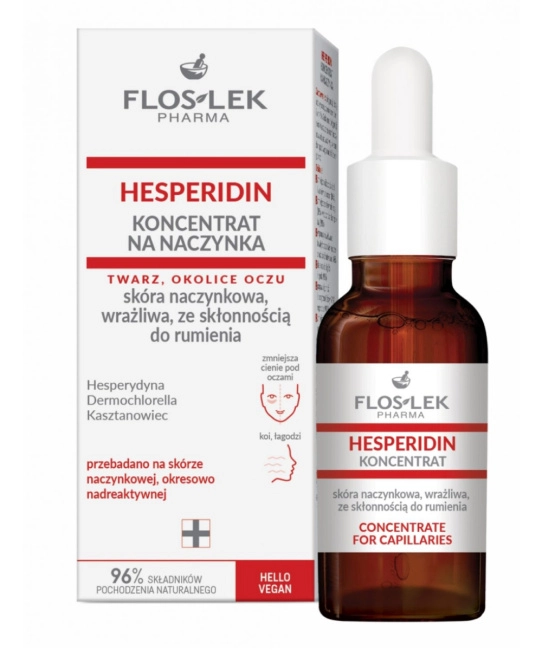 Floslek Концентрированная сыворотка для лица и области вокруг глаз HESPERIDIN concentrate for capillaries, 30мл (1)