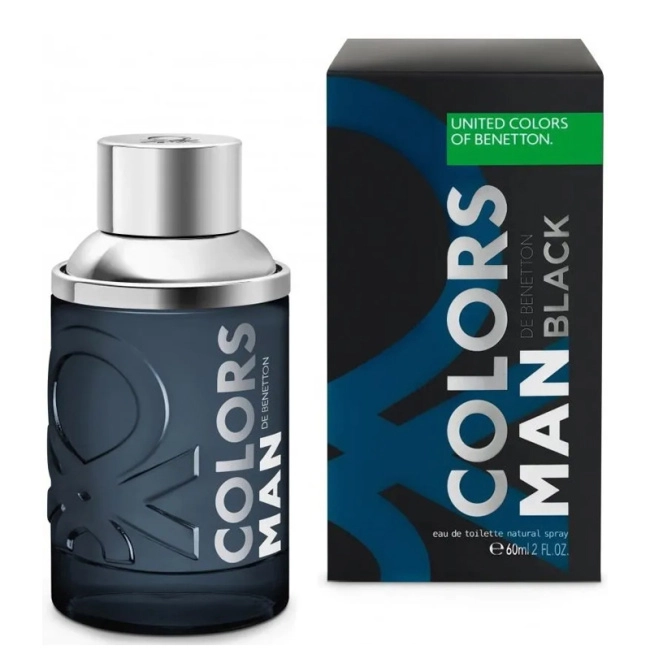 Benetton Туалетная вода для мужчин Colors Black, 60мл