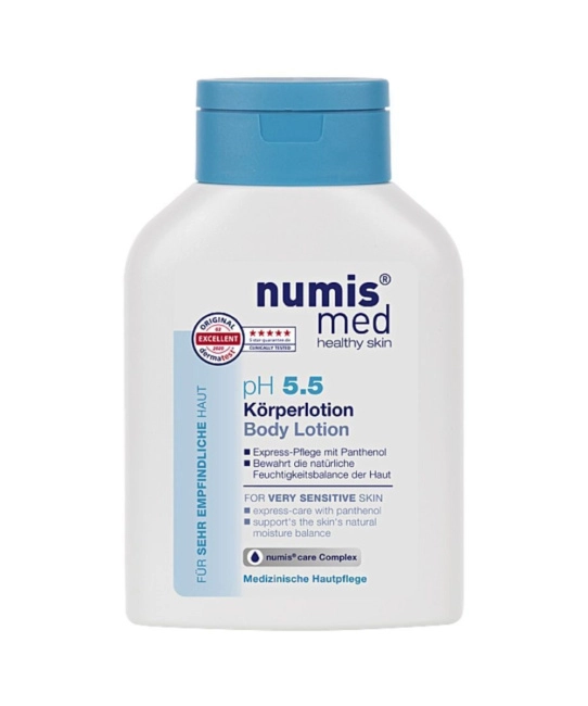 Numis med Гель для душа с пантенолом для чувствительной кожи pH 5,5 SENSITIVE, 200мл