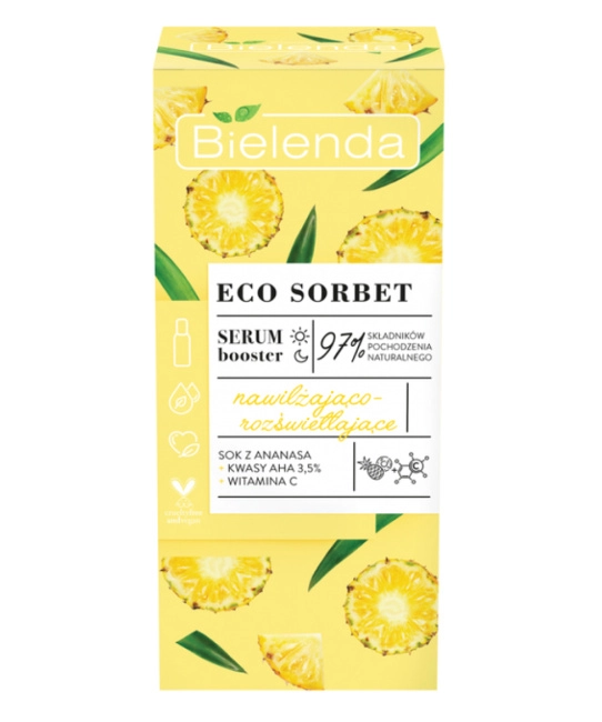 Bielenda Сыворотка увлажняющая с эффектом осветления ECO SORBET Pineapple, 30мл (2)