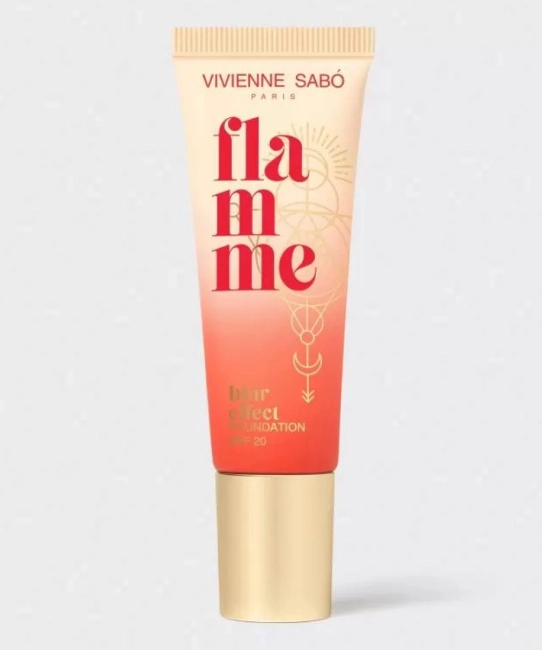 Vivienne Sabo Тональная основа для лица с spf “Flamme” тон 02: светло-бежевый, 23мл