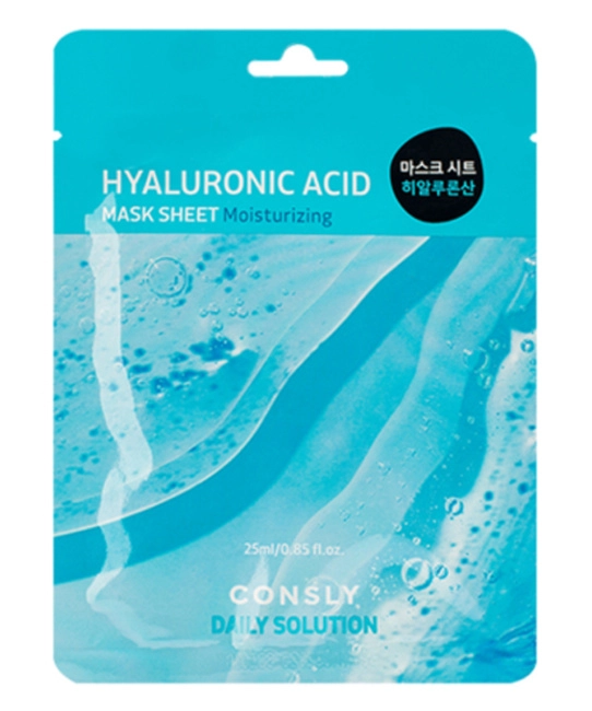 Consly Тканевая маска для лица с гиалуроновой кислотой, 25мл