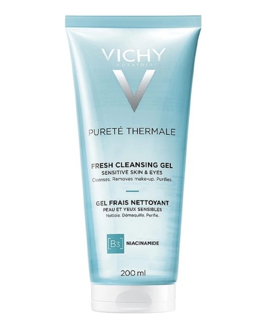 VICHY Гель очищающий освежающий для чувствительной кожи лица, 200мл