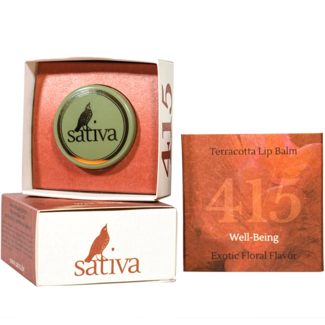 Sativa Блеск-бальзам для губ терракотовый №415, 8г