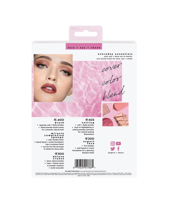 Real Techniques Набор кистей и спонж для макияжа Everyday Essentials, 5шт (4)