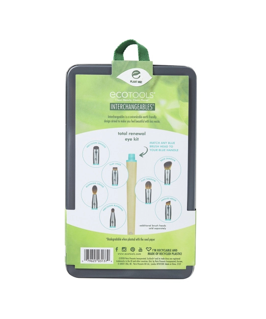 EcoTools Набор кистей для макияжа глаз Interchangeables, 8шт (5)