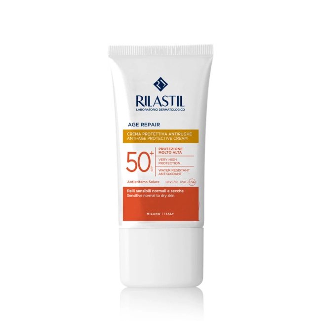 Rilastil Солнцезащитный крем против морщин AGE REPAIR SPF 50+, 40