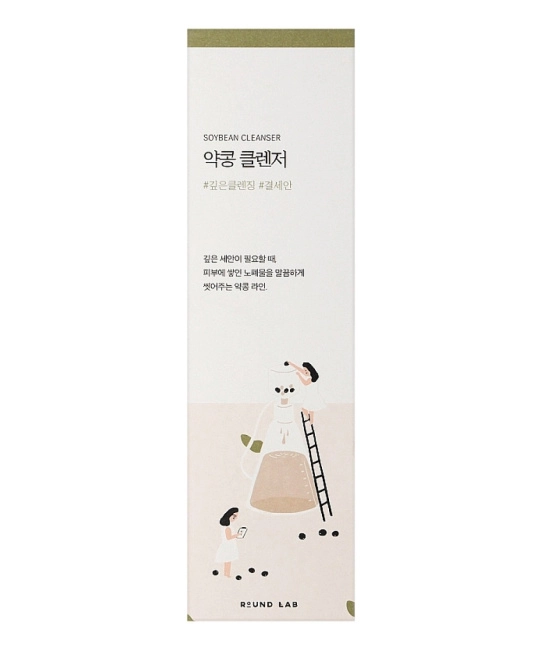 Round Lab Пенка-скраб очищающая для лица SOYBEAN CLEANSER, 150мл (2)